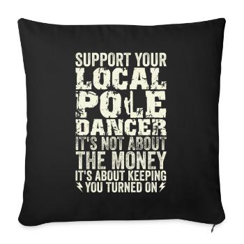 High Voltage Electrician Power Grid - Sofa pillowcase 17,3'' x 17,3'' (45 x 45 cm) - black - Front