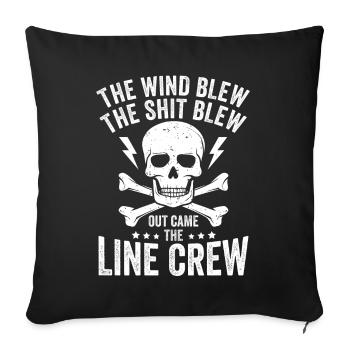 Funny High Voltage Electrician Saying Electrics - Sofa pillowcase 17,3'' x 17,3'' (45 x 45 cm) - black - Front