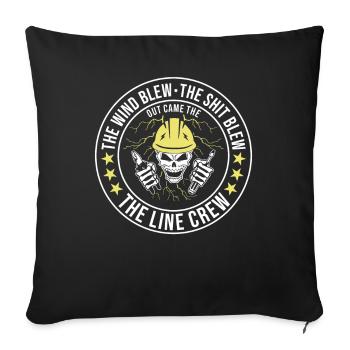 Funny High Voltage Electrician Saying Electrics - Sofa pillowcase 17,3'' x 17,3'' (45 x 45 cm) - black - Front
