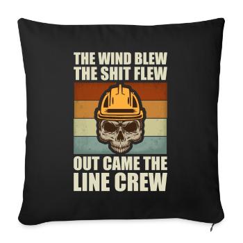 Funny High Voltage Electrician Saying Electrics - Sofa pillowcase 17,3'' x 17,3'' (45 x 45 cm) - black - Front
