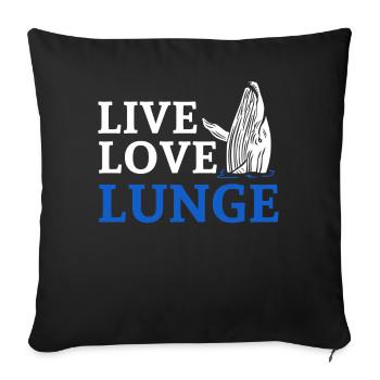 Whales, whales, whale watching, whale watching - Sofa pillowcase 17,3'' x 17,3'' (45 x 45 cm) - black - Front