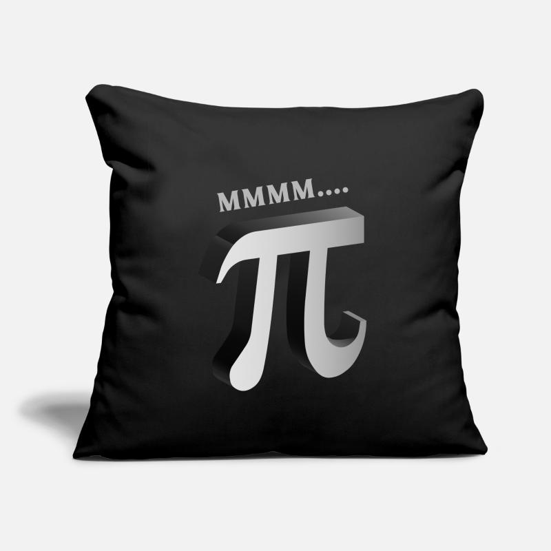 Mmmm Pi Drôle de Math et Pie Lover Design pour Pi Day Housse de coussin décorative 45 x 45 cm