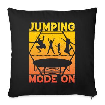 Sprungmodus an - Sofakissenbezug 45 x 45 cm - Schwarz - Vorne