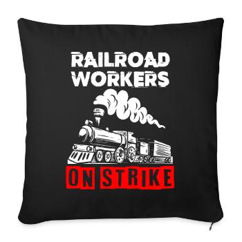 Railway Ladder, Railway Railfan - Sofa pillowcase 17,3'' x 17,3'' (45 x 45 cm) - black - Front