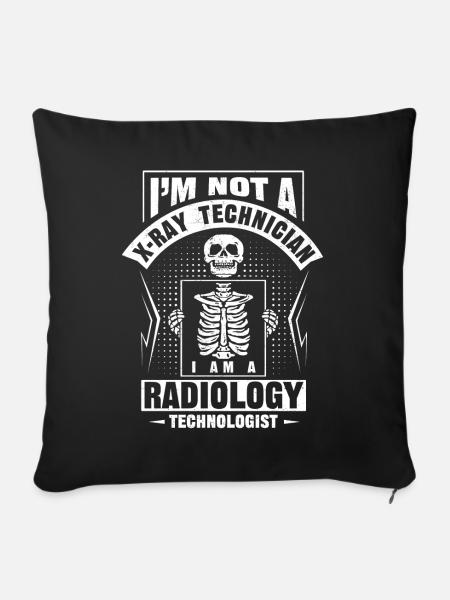 RAD -Technologie, Radiologe - Sofakissenbezug 45 x 45 cm - Schwarz