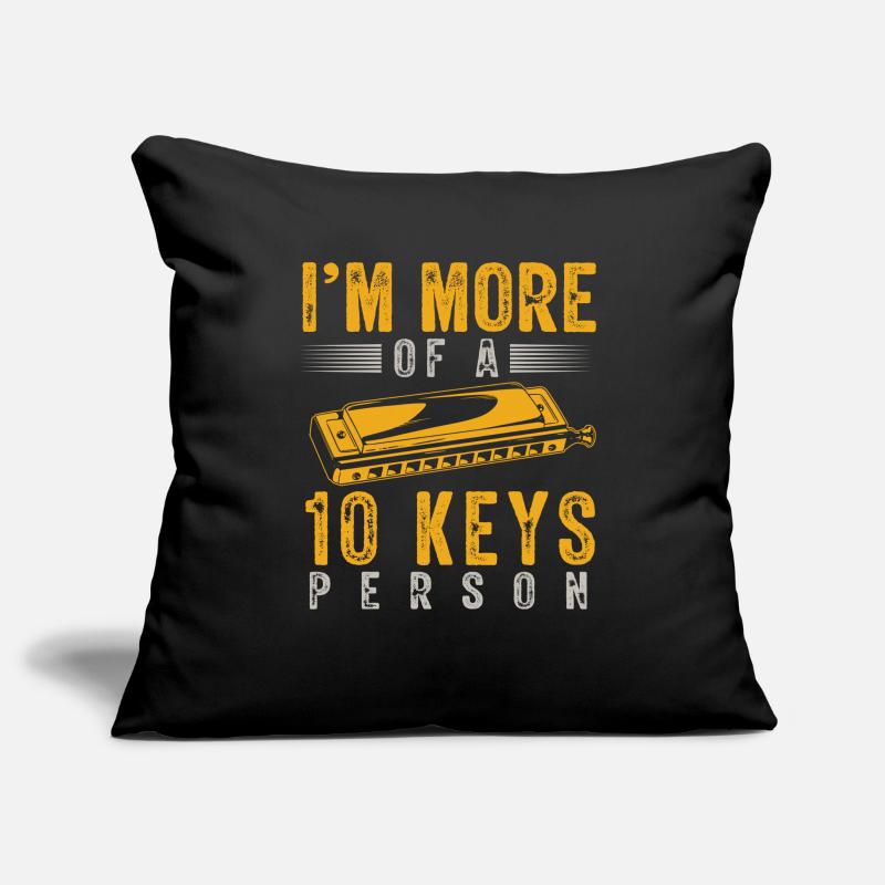 Harmonica player, Unny harmonica Sofa pillowcase 17,3'' x 17,3'' (45 x 45 cm)