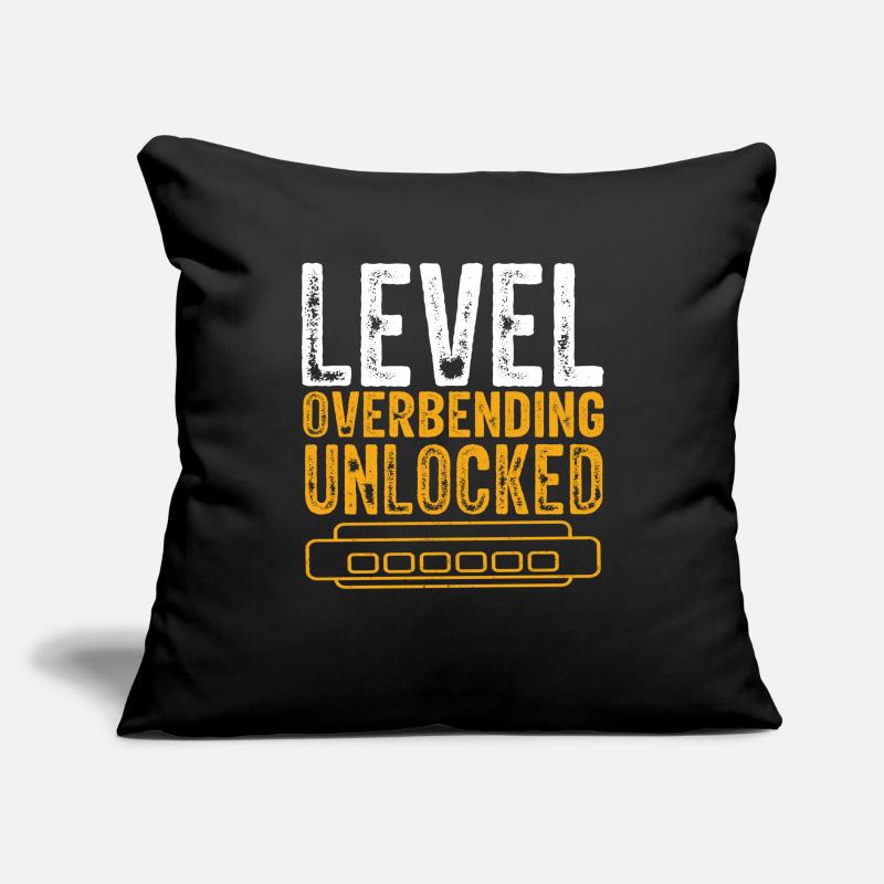 Harmonica player, Unny harmonica Sofa pillowcase 17,3'' x 17,3'' (45 x 45 cm)