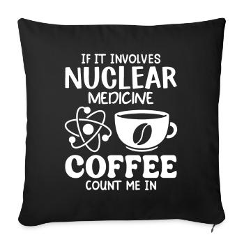NUC Med Squad, Nuclear Medicine - Sofa pillowcase 17,3'' x 17,3'' (45 x 45 cm) - black - Front