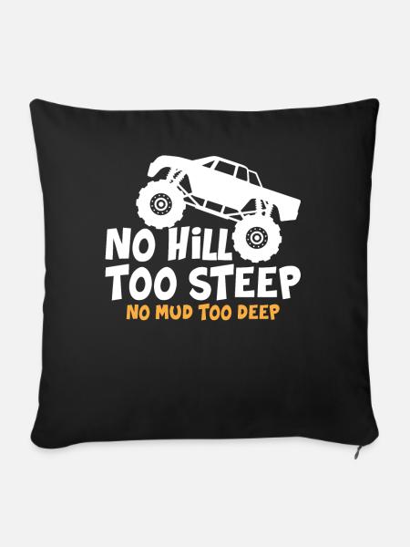 Offroad, 4x4, 4-Rad - Sofakissenbezug 45 x 45 cm - Schwarz