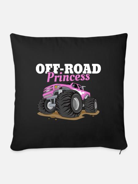 Offroad, 4x4, 4-Rad - Sofakissenbezug 45 x 45 cm - Schwarz