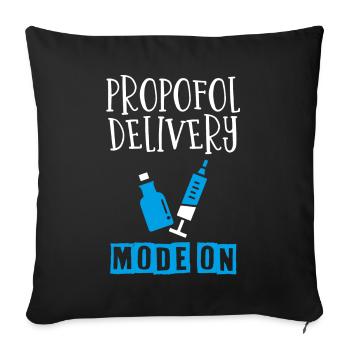 Anesthesiologist, Anesthesiology - Sofa pillowcase 17,3'' x 17,3'' (45 x 45 cm) - black - Front