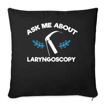 Anesthesiologist, Anesthesiology - Sofa pillowcase 17,3'' x 17,3'' (45 x 45 cm) - black - Front