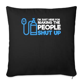 Anesthesiologist, Anesthesiology - Sofa pillowcase 17,3'' x 17,3'' (45 x 45 cm) - black - Front