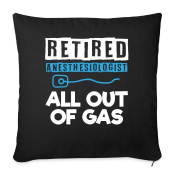 Anesthesiologist, Anesthesiology - Sofa pillowcase 17,3'' x 17,3'' (45 x 45 cm) - black - Front