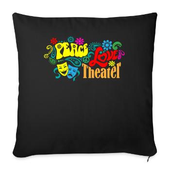 Broadway, Comédie musicale, Théâtre - Housse de coussin décorative 45 x 45 cm - noir - Devant