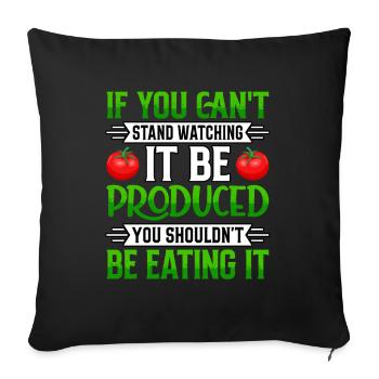 Si vous ne supportez pas de le regarder, vous ne devriez pas - Housse de coussin décorative 45 x 45 cm - noir - Devant