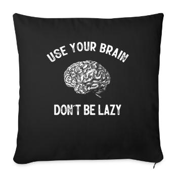 Neuroscience, Neuroscientist - Sofa pillowcase 17,3'' x 17,3'' (45 x 45 cm) - black - Front