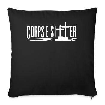 Corpse Keepers, Undertakers, Funeral Homes - Sofa pillowcase 17,3'' x 17,3'' (45 x 45 cm) - black - Front