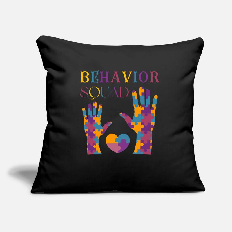 Aba Behavior Squad Applied Behavior Analysis Crew Housse de coussin décorative 45 x 45 cm