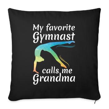 Saying for a recipient - Sofa pillowcase 17,3'' x 17,3'' (45 x 45 cm) - black - Front