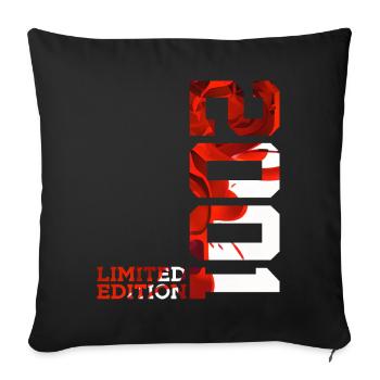 25TH BIRTHDAY 25 YEARS LIMITED EDITION 2001 - Sofa pillowcase 17,3'' x 17,3'' (45 x 45 cm) - black - Front