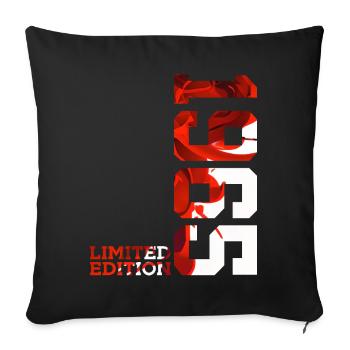61ST BIRTHDAY 61 YEARS LIMITED EDITION 1965 - Sofa pillowcase 17,3'' x 17,3'' (45 x 45 cm) - black - Front