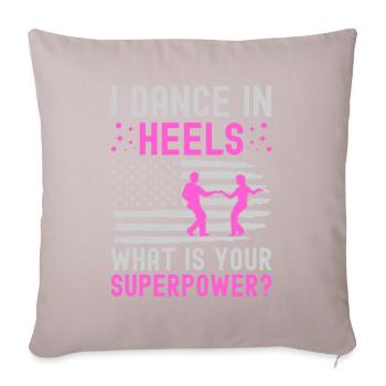 Dance Training Ballroom Couple Dance - Sofa pillowcase 17,3'' x 17,3'' (45 x 45 cm) - light taupe - Front
