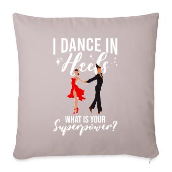 Dance Training Ballroom Couple Dance - Sofa pillowcase 17,3'' x 17,3'' (45 x 45 cm) - light taupe - Front
