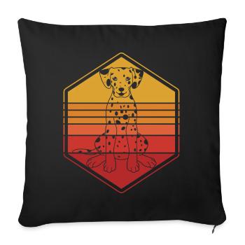Dalmate - Housse de coussin décorative 45 x 45 cm - noir - Devant