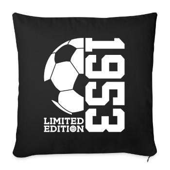 LIMITED EDITION 1953 FOOTBALL 73RD BIRTHDAY - Sofa pillowcase 17,3'' x 17,3'' (45 x 45 cm) - black - Front