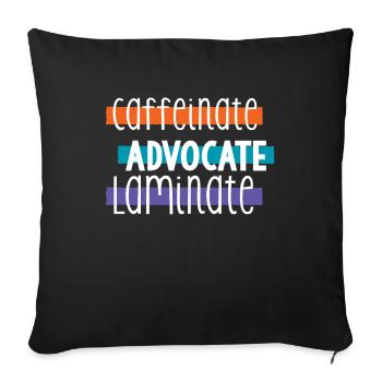 Special Needs Education, Special Education - Sofa pillowcase 17,3'' x 17,3'' (45 x 45 cm) - black - Front