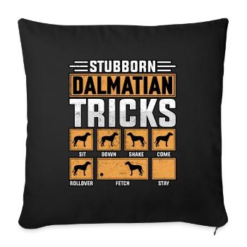 Stubborn Dalmatian Tricks - Sofakissenbezug 45 x 45 cm - Schwarz - Vorne