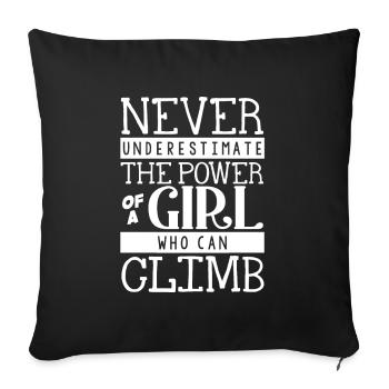 Wall climbers, wall climbers - Sofa pillowcase 17,3'' x 17,3'' (45 x 45 cm) - black - Front