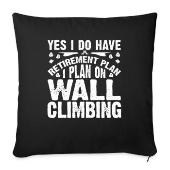 Wall climbers, wall climbers - Sofa pillowcase 17,3'' x 17,3'' (45 x 45 cm) - black - Front