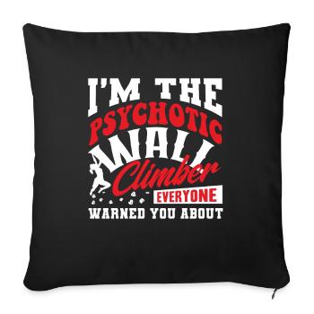 Wall climbers, wall climbers - Sofa pillowcase 17,3'' x 17,3'' (45 x 45 cm) - black - Front