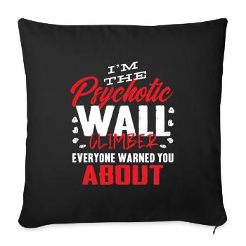 Wall climbers, wall climbers - Sofa pillowcase 17,3'' x 17,3'' (45 x 45 cm) - black - Front