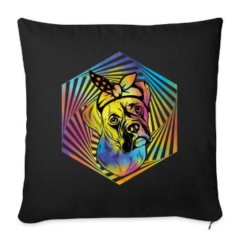 Boxer - Sofa pillowcase 17,3'' x 17,3'' (45 x 45 cm) - black - Front