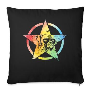 Boxer - Sofa pillowcase 17,3'' x 17,3'' (45 x 45 cm) - black - Front