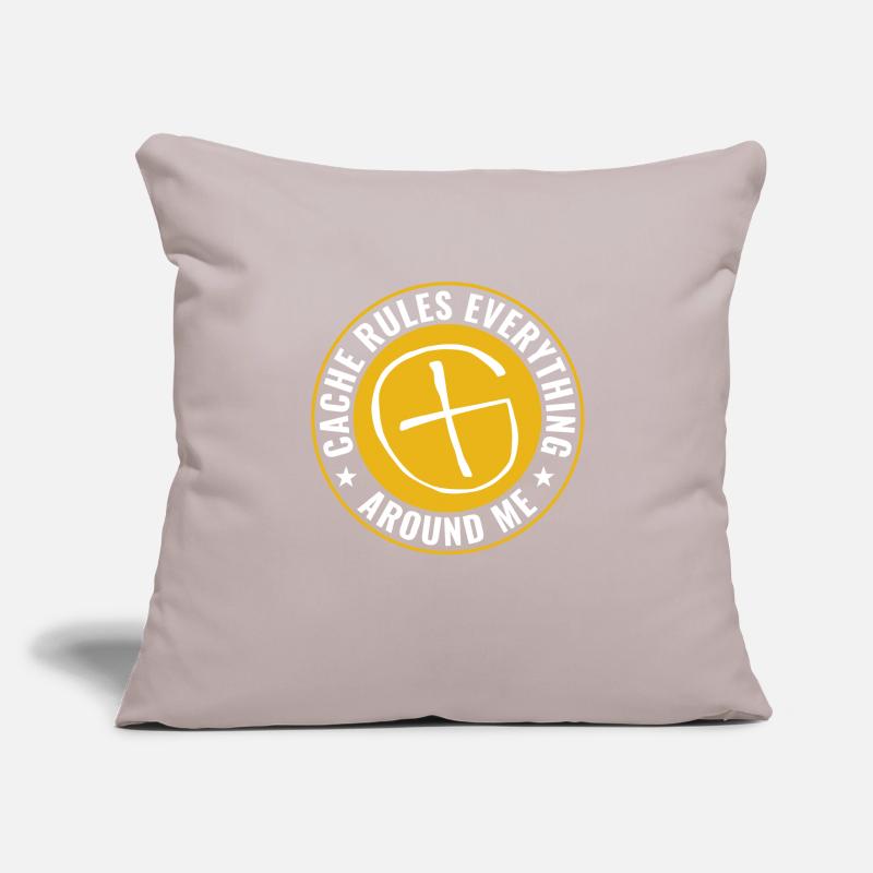 Geocaching Cache Govern everything around me Sofa pillowcase 17,3'' x 17,3'' (45 x 45 cm)