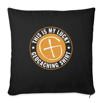 Geocaching Lustiger Geocacher Das Ist Mein - Sofakissenbezug 45 x 45 cm - Schwarz - Vorne