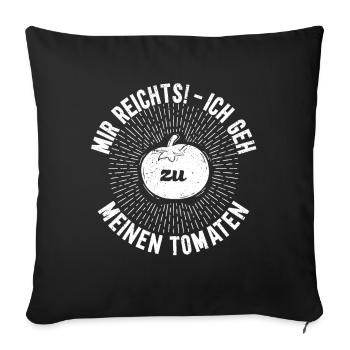 Gehe Zu Tomaten Tomatensorten Gartenfreunde - Sofakissenbezug 45 x 45 cm - Schwarz - Vorne