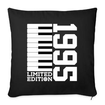 PIANO 31ST BIRTHDAY PIANO LIMITED EDITION 1995 - Sofa pillowcase 17,3'' x 17,3'' (45 x 45 cm) - black - Front