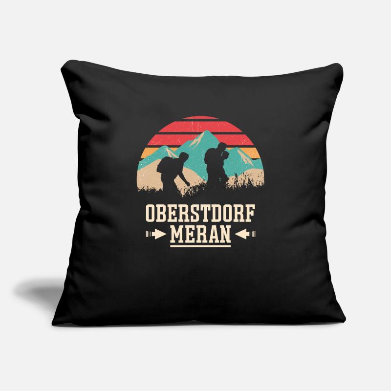 Crossing the Alps Oberstdorf Merano E5 long-distance hiking trail Sofa pillowcase 17,3'' x 17,3'' (45 x 45 cm)