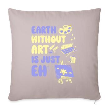 Kunstlehrer Lustiger Spruch Kunstkurs Kunstklasse - Sofakissenbezug 45 x 45 cm - helles Taupe - Vorne