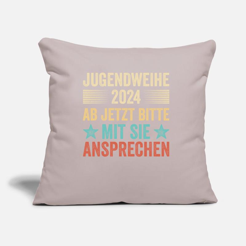 Jugendweihe 2024 Ab Jetzt Bitte Mit Sie Ansprechen Sofakissenbezug 45 x 45 cm