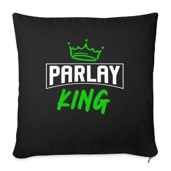 Parlays, Parlay, Sports Betting - Sofa pillowcase 17,3'' x 17,3'' (45 x 45 cm) - black - Front