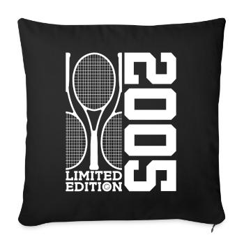 ÉDITION LIMITÉE 2005 TENNIS 21E ANNIVERSAIRE - Housse de coussin décorative 45 x 45 cm - noir - Devant