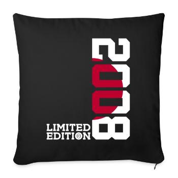 LIMITED EDITION 2008 JAPAN 18TH BIRTHDAY - Sofa pillowcase 17,3'' x 17,3'' (45 x 45 cm) - black - Front