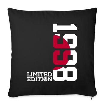 LIMITED EDITION 1998 JAPAN 28TH BIRTHDAY - Sofa pillowcase 17,3'' x 17,3'' (45 x 45 cm) - black - Front
