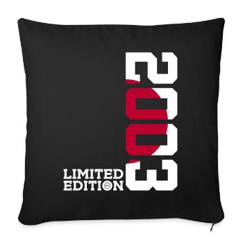 LIMITED EDITION 2003 JAPAN 23RD BIRTHDAY - Sofa pillowcase 17,3'' x 17,3'' (45 x 45 cm) - black - Front